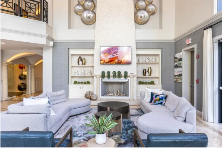 Heritage at Boca Raton resident clubhouse lounge